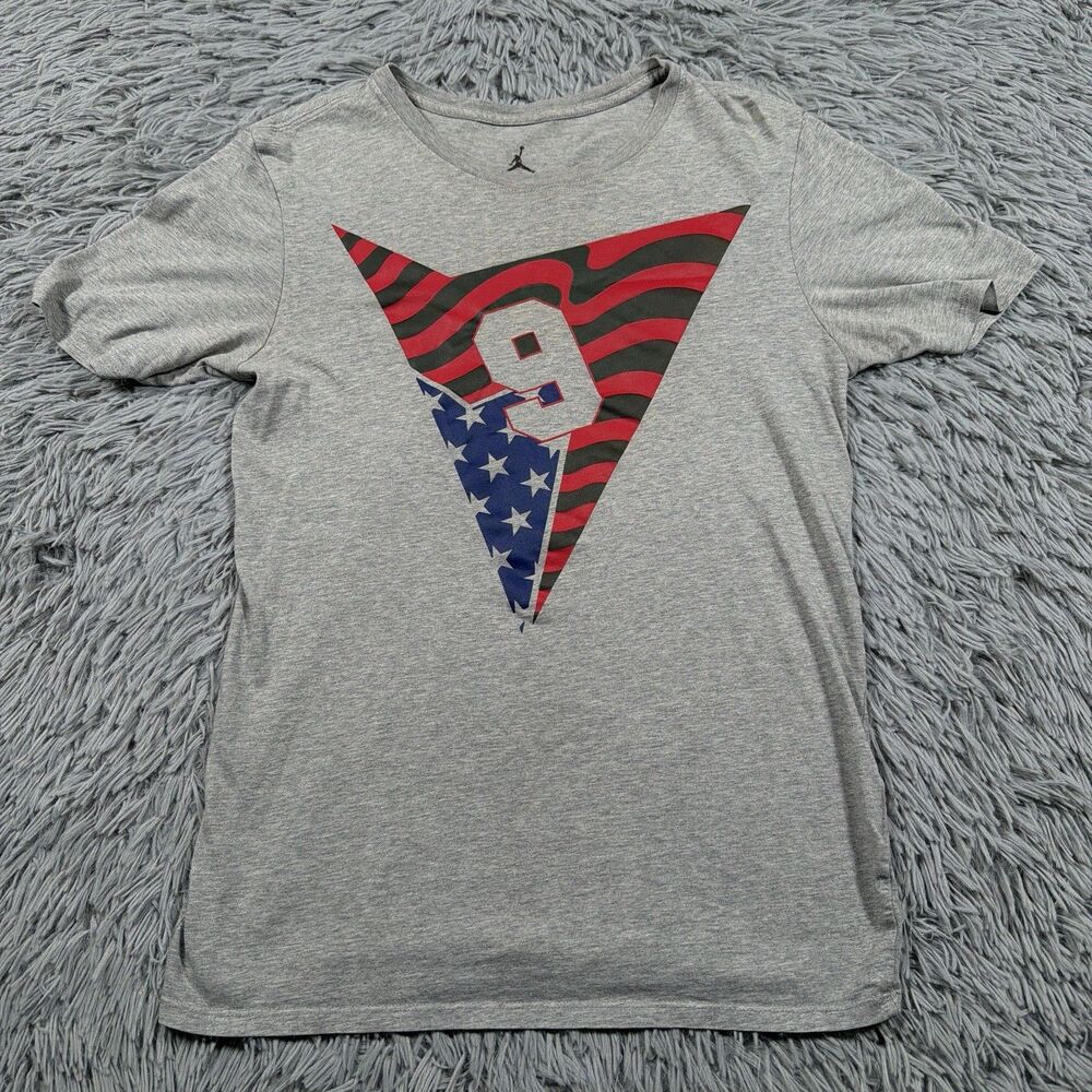 Jordan Nike Shirt Small Gray Olympic Tinker Alternate Retro USA Pullover Mens - Picture 2 of 16